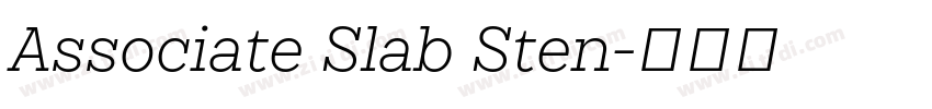 Associate Slab Sten字体转换